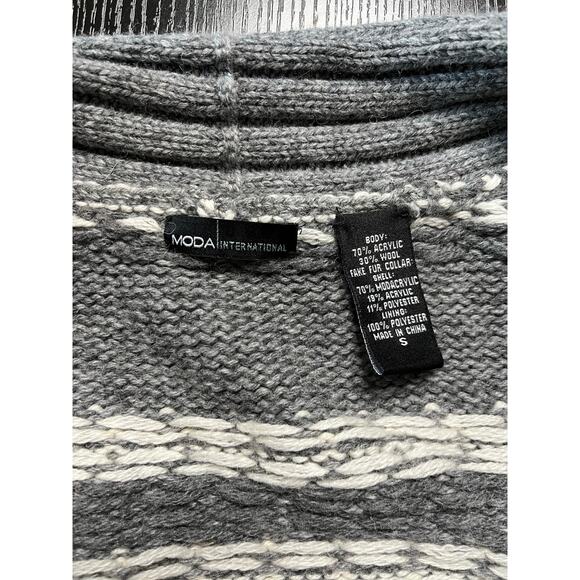 Vintage Y2K Western Style Wool Blend Cardigan by Moda International - Picture 6 of 12